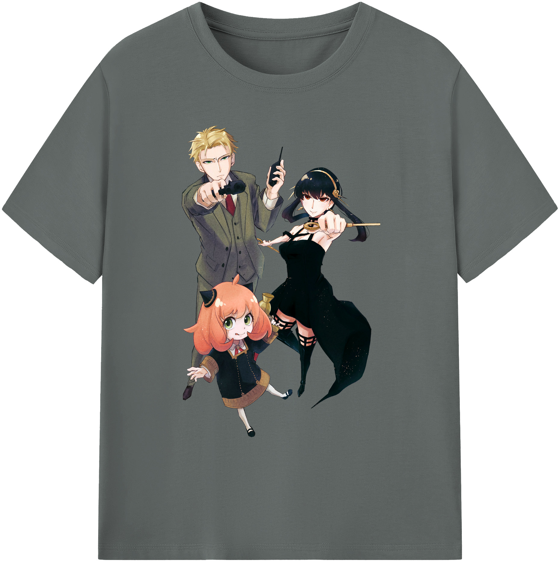 （画像用） SPY×FAMILY间谍家家酒 綿100％ メンズ半袖Tシャツ｜肌触りやわらか＆通気性